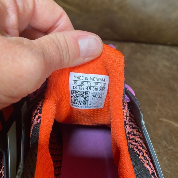 Adidas Ultra4D Black/Pink/Orange Running Shoes Size 13 - Picture 7 of 8